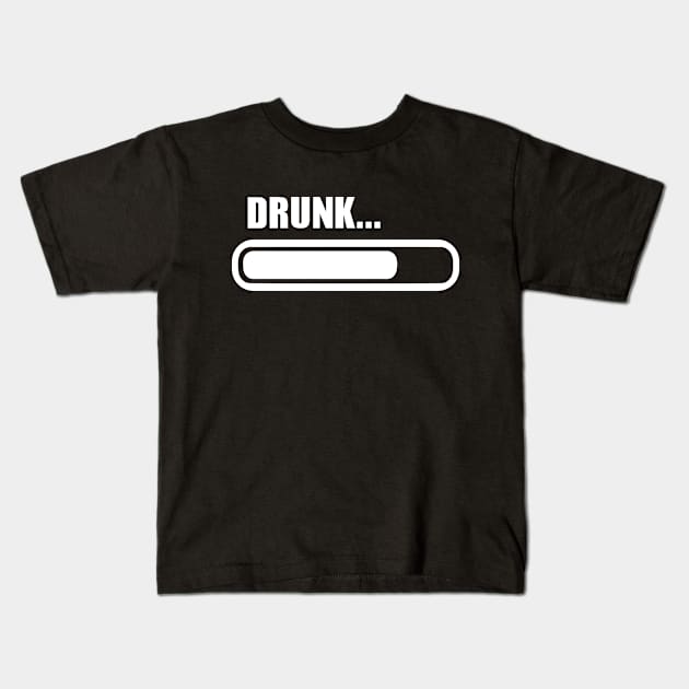 Drunk loading Kids T-Shirt by Designzz